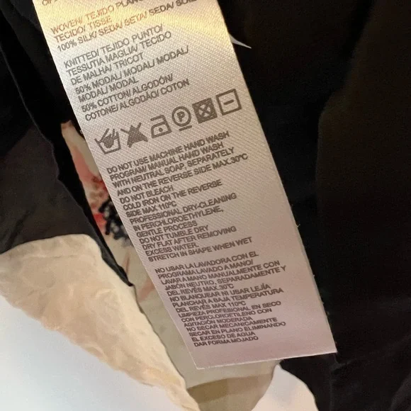 Women's Embellished Floral Print Top - Black and Brown - Picture 5 of 6